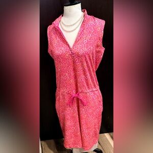 Pebble Beach Pink and Orange Performance Top
